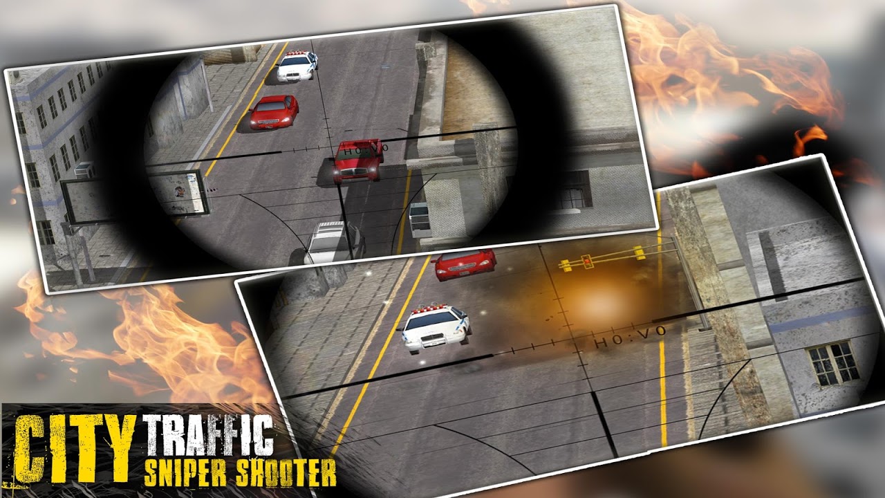 City Traffic Sniper Shooter 3D