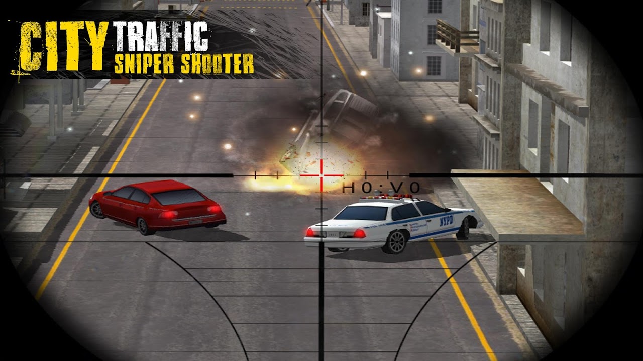 City Traffic Sniper Shooter 3D