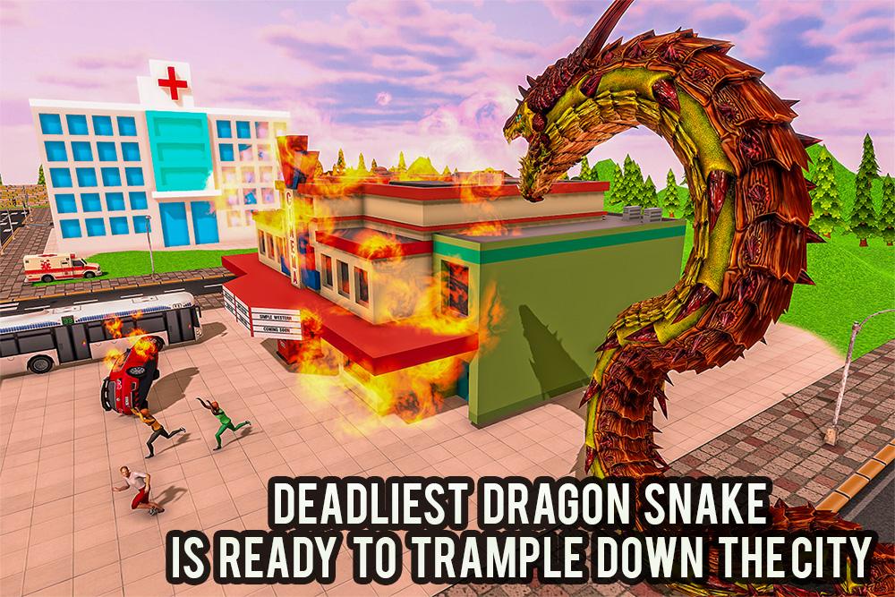 Furious Anaconda Dragon Snake City Rampage