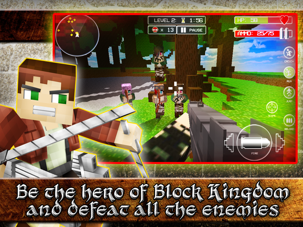 Titan Attack on Block Kingdom