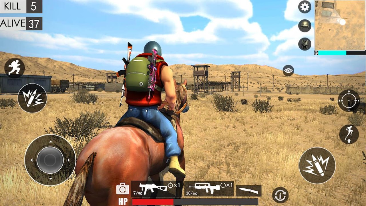 Desert survival shooting game