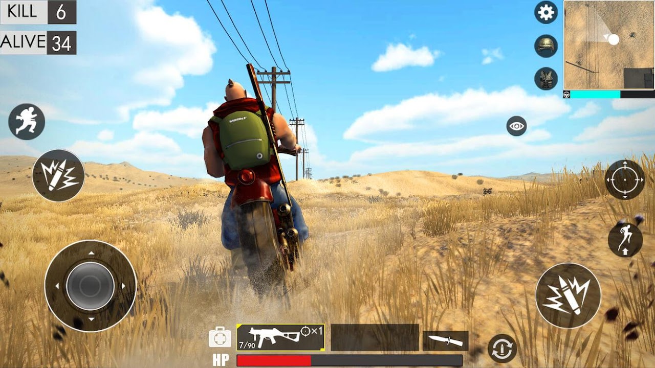 Desert survival shooting game