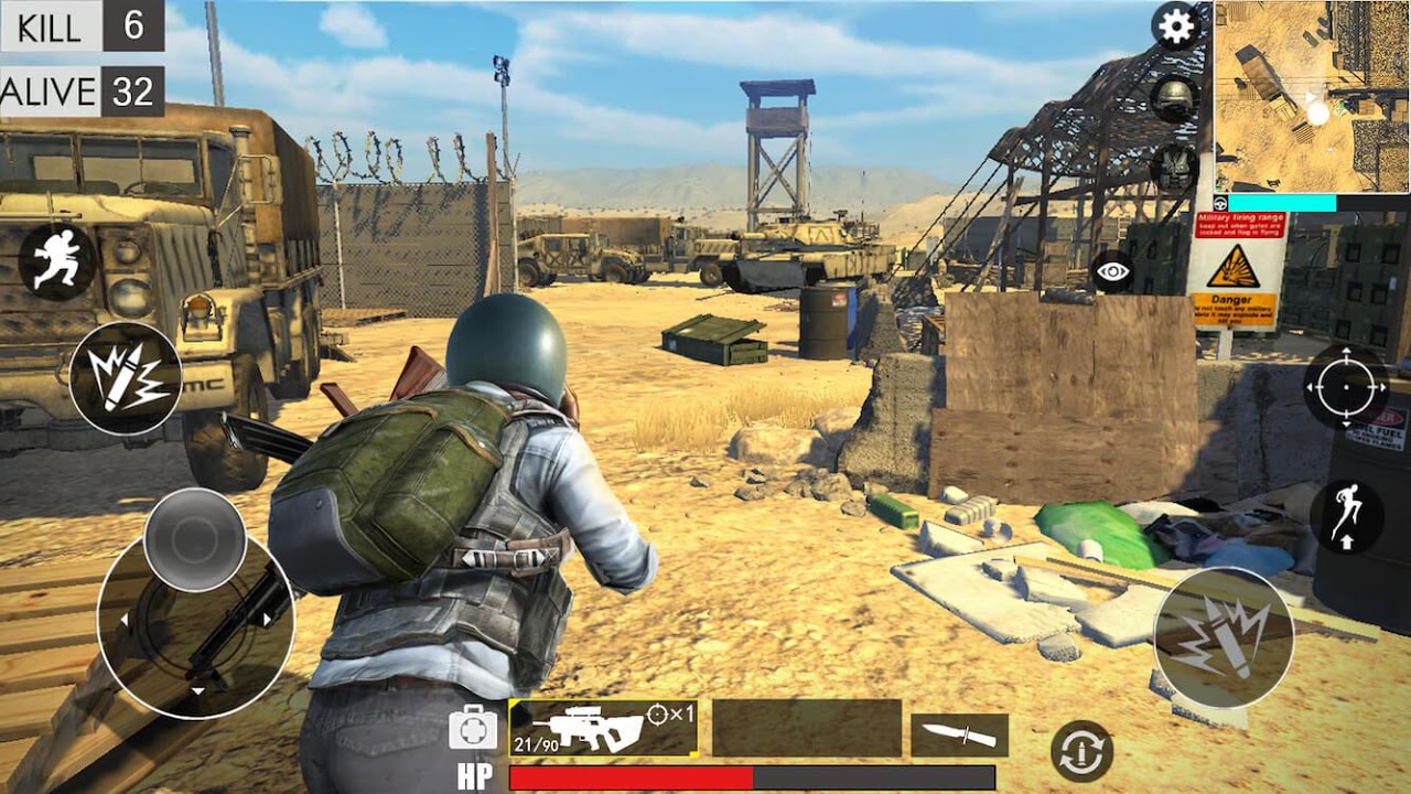 Desert survival shooting game