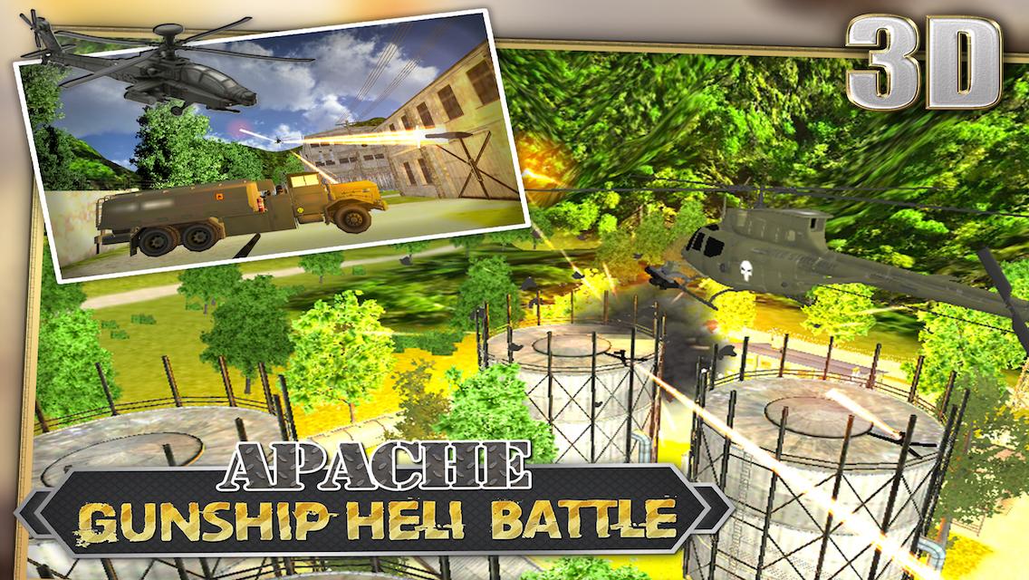 Apache Gunship Heli Battle 3D