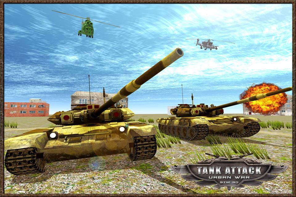 Tank Attack Urban War Sim 3D