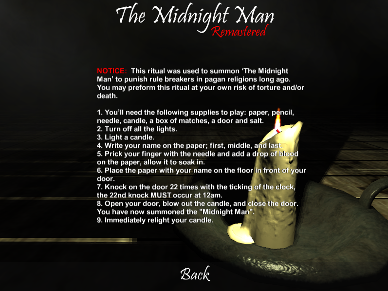 The Midnight Man (Horror Game)