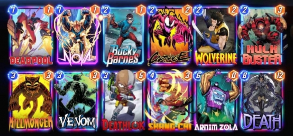 "Marvel Ultimate Reversal" Deadpool Destruction Deck Recommendation