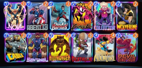 "Marvel Ultimate Reversal" 2 Pool Moon Dinosaur Deck Recommendation