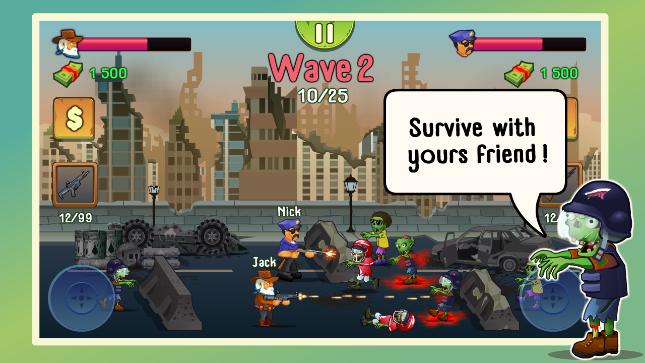 Two guys & Zombies (two-player game)