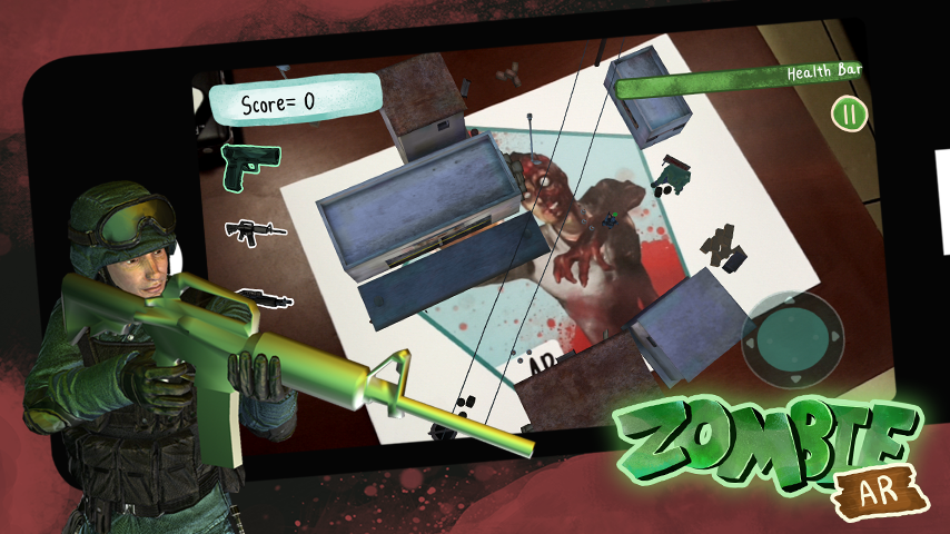 Zombie Augmented Reality Game (AR)