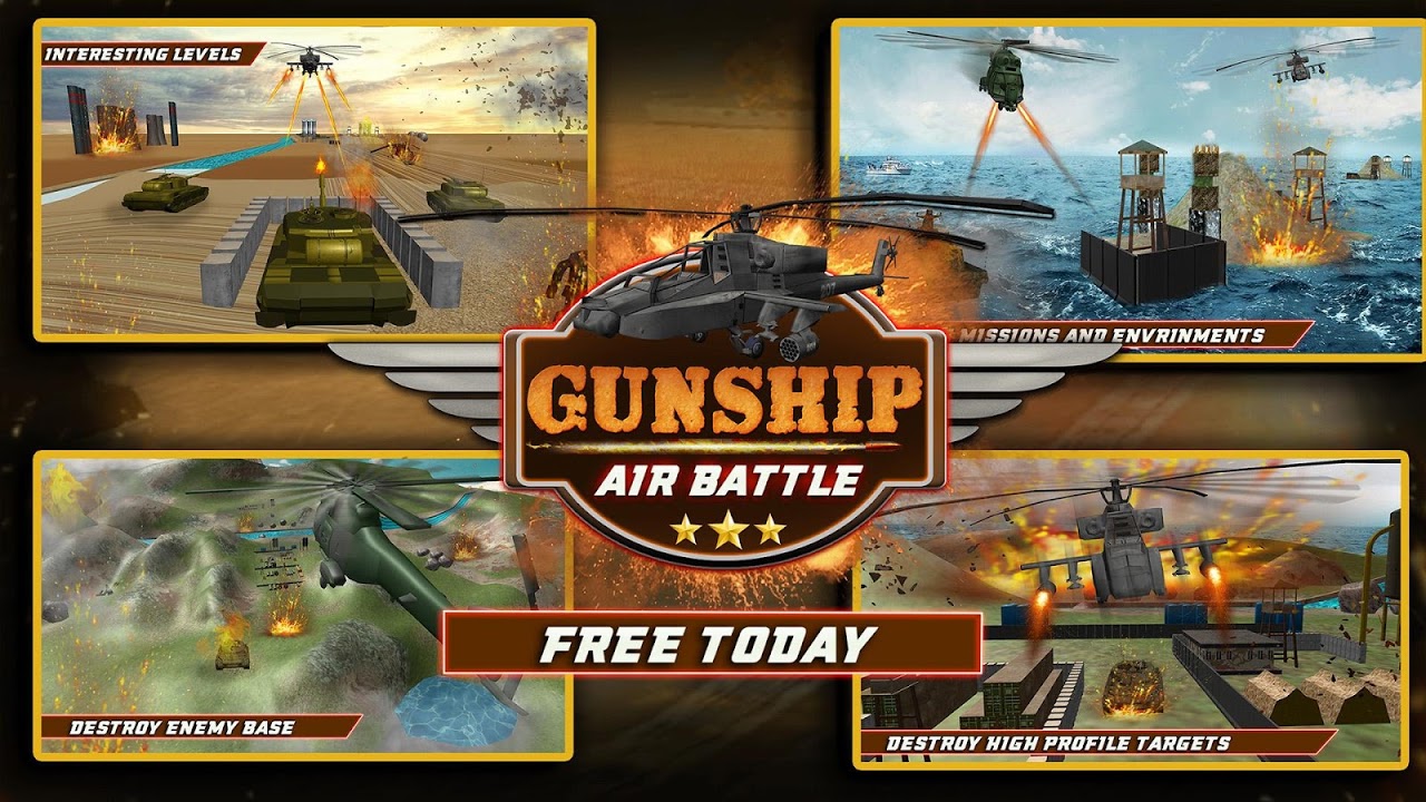 Gunship Air Battle - Helicopter Modern Strike