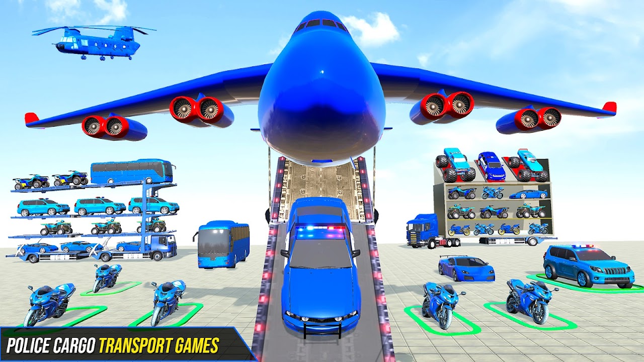 Police Bike Transport Car Game