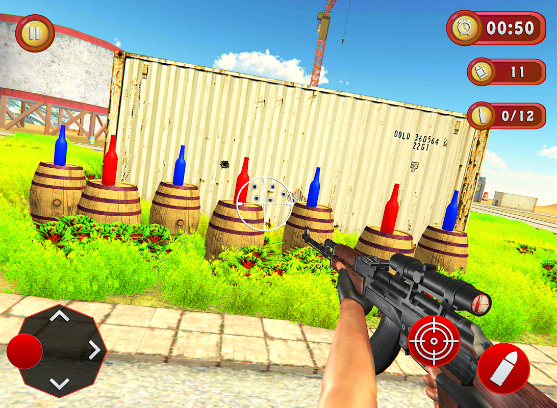 Real Bottle Shoot 3D- Expert Gun Shooting Game