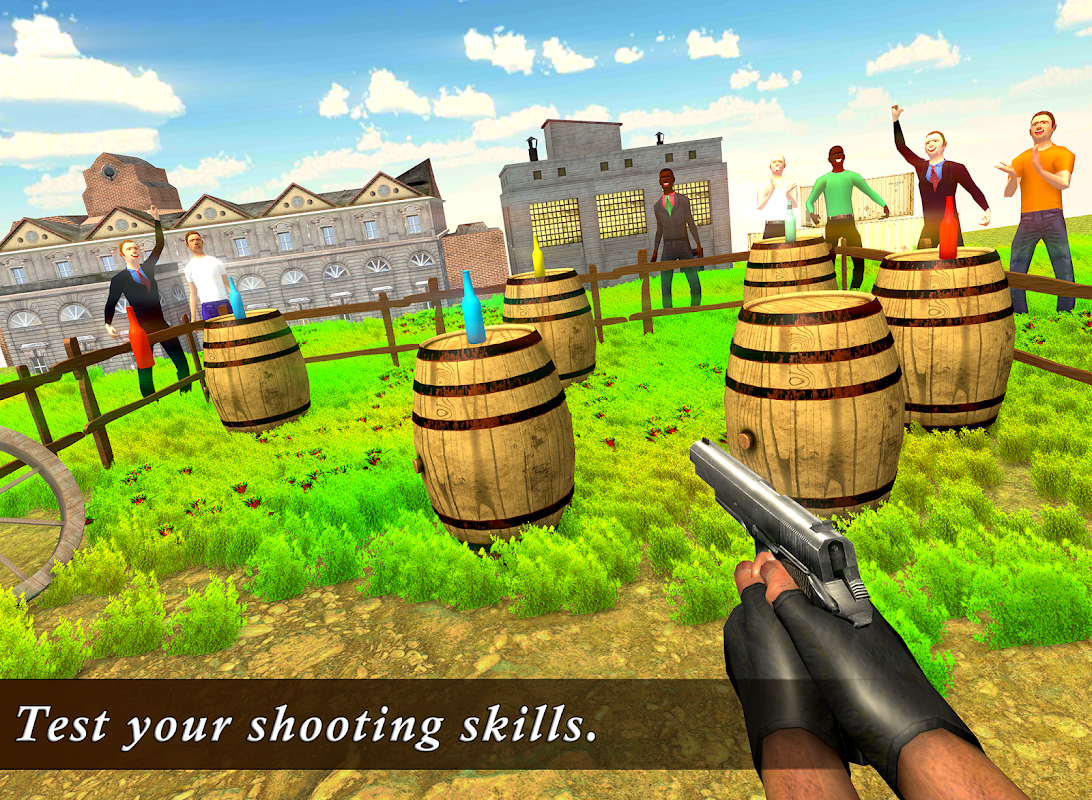 Real Bottle Shoot 3D- Expert Gun Shooting Game