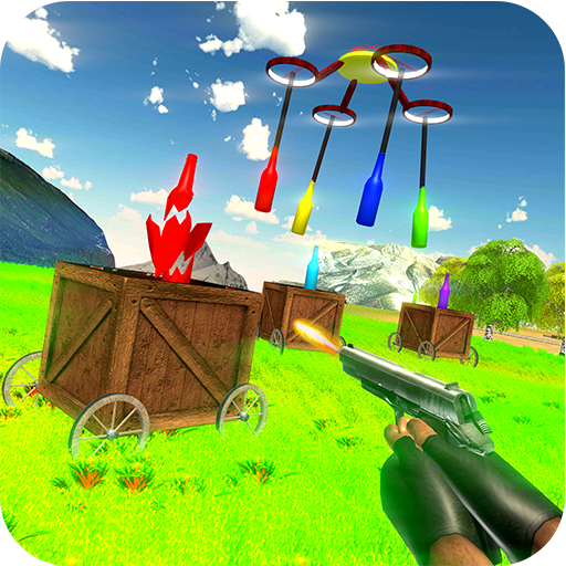 Real Bottle Shoot 3D- Expert Gun Shooting Game