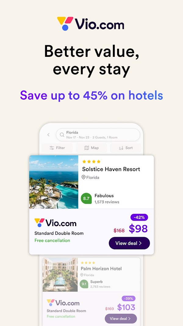 Vio.com: Hotels & travel deals