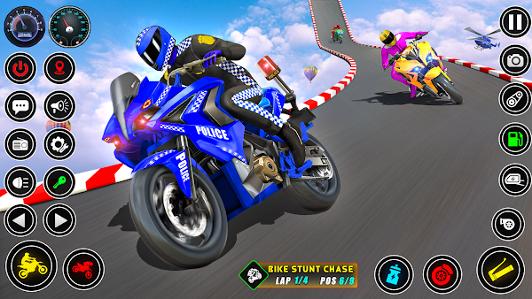 Police bike Stunt Bike Racing