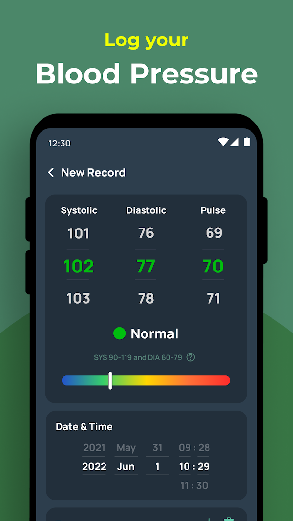 Blood Sugar & Pressure Tracker