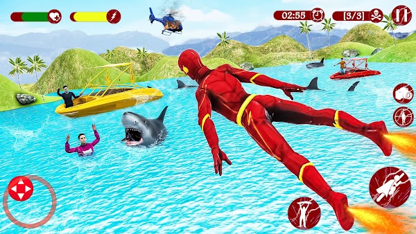 Super Speed: Flying Hero Games