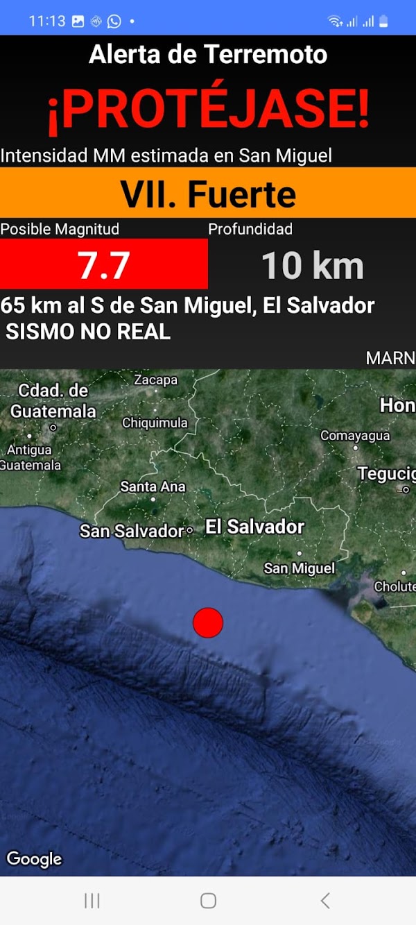 Alerta de Sismo