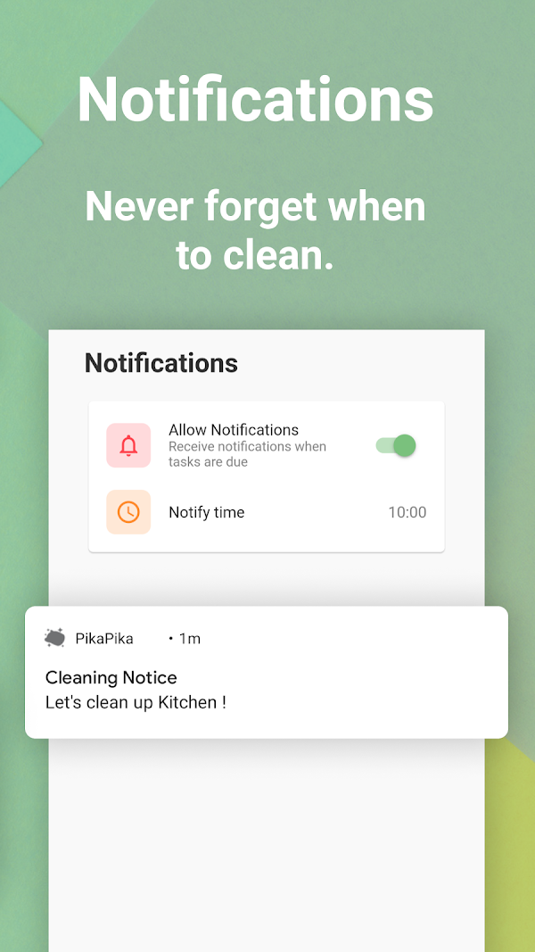 Chores Schedule App - PikaPika