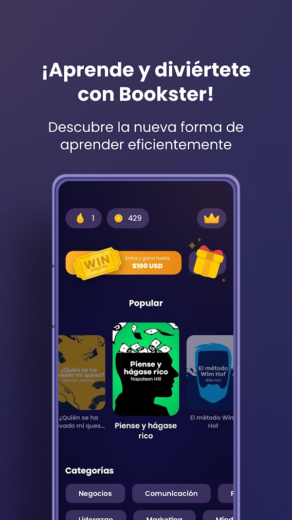 Bookster: Libros en 15 Minutos