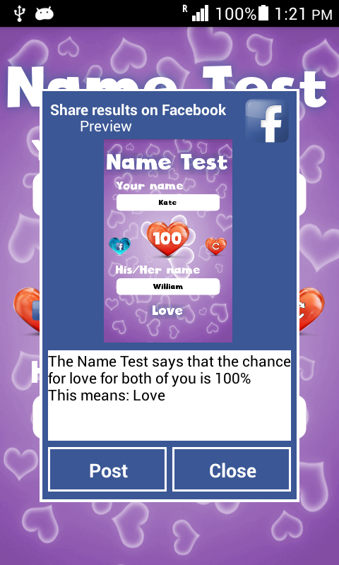 Name Love Test - Prank App