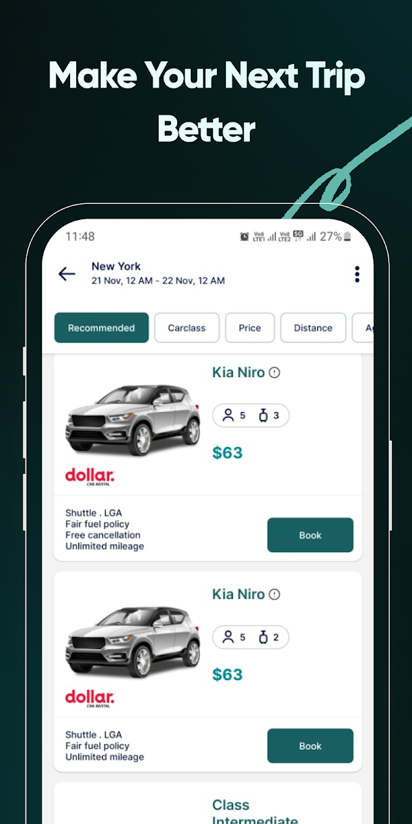 Rental Cars App