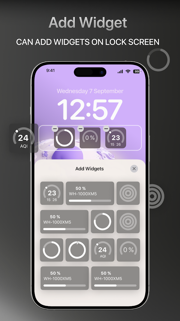 Lock Screen, Widgets - YoLock