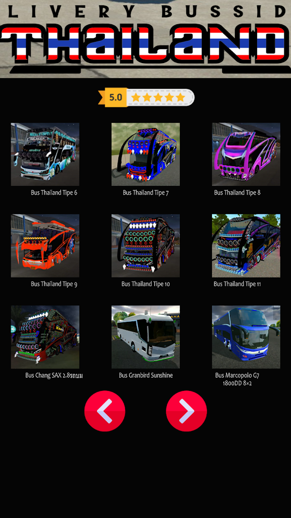 Livery Bussid Thailand