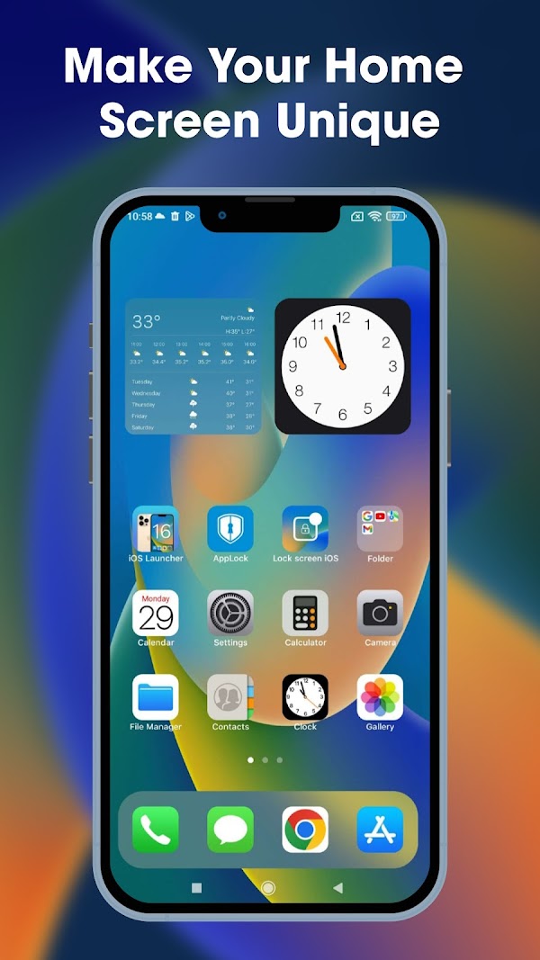 Launcher iOS 17