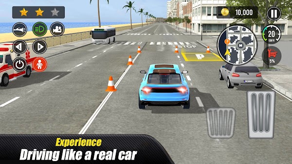 Real Car Driving School Game