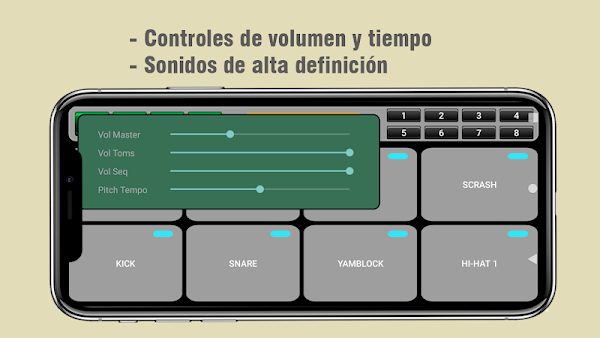 Percusión App: Octapad batería