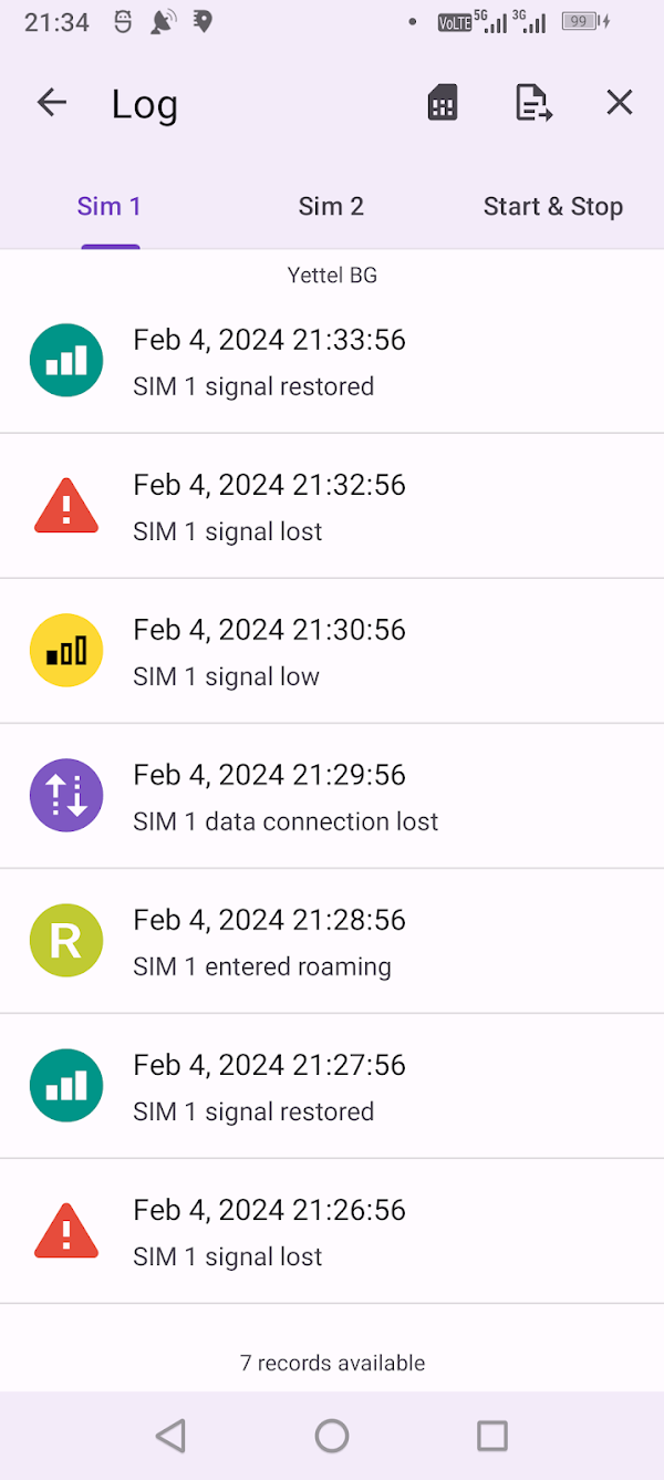 GSM Signal Monitor & SIM Info