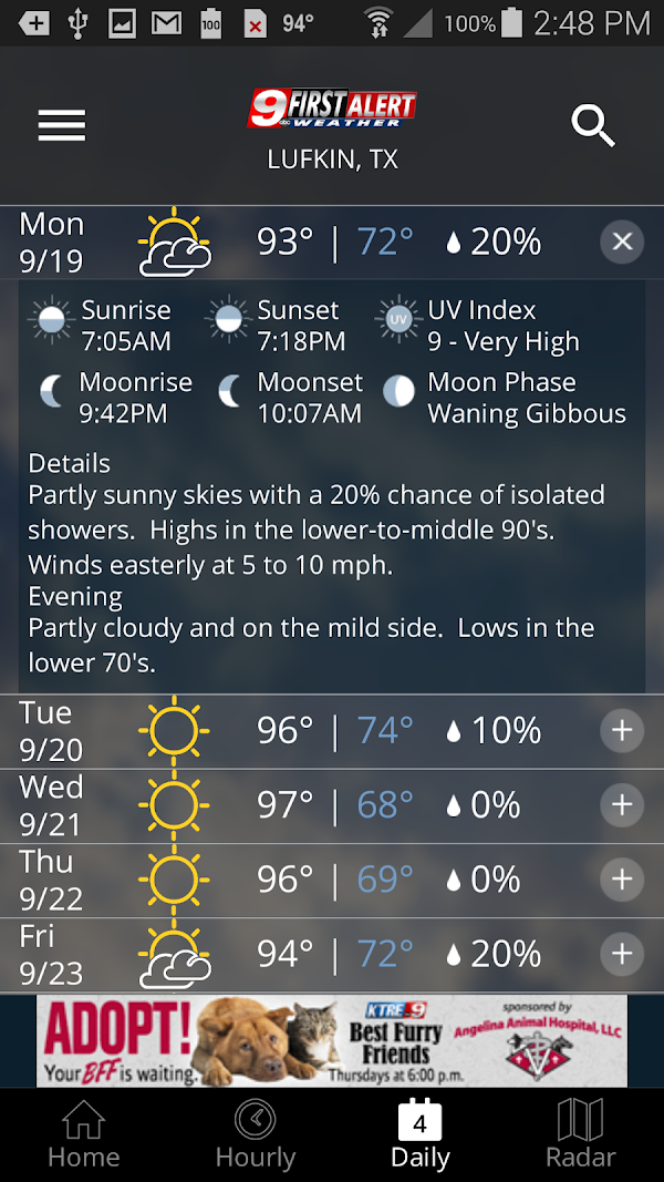 KTRE 9 First Alert Weather