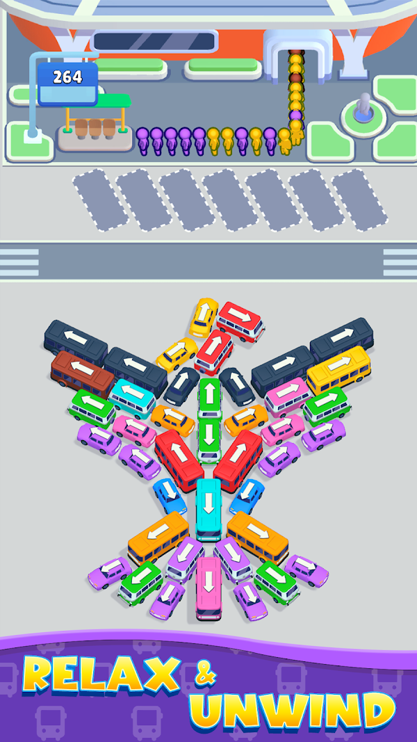 Bus Sort: Car Parking jam