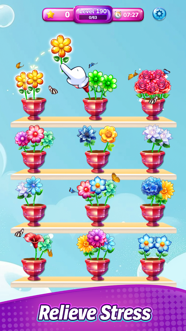 Sorting Flower Game