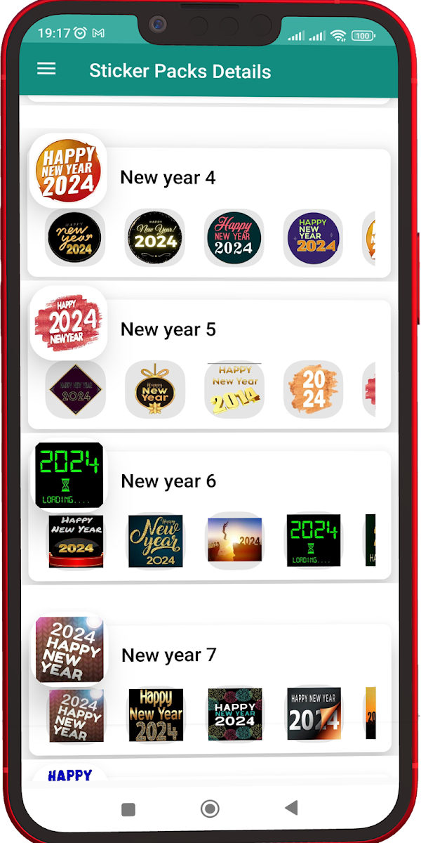 Happy New Year 2024 Stickers