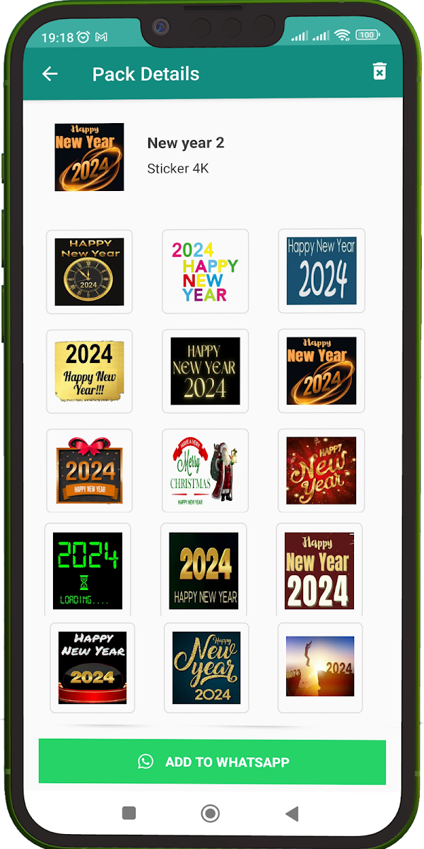 Happy New Year 2024 Stickers