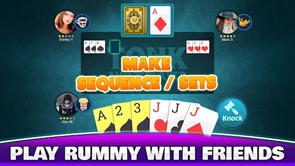 Tonk: Tunk Rummy Card Game