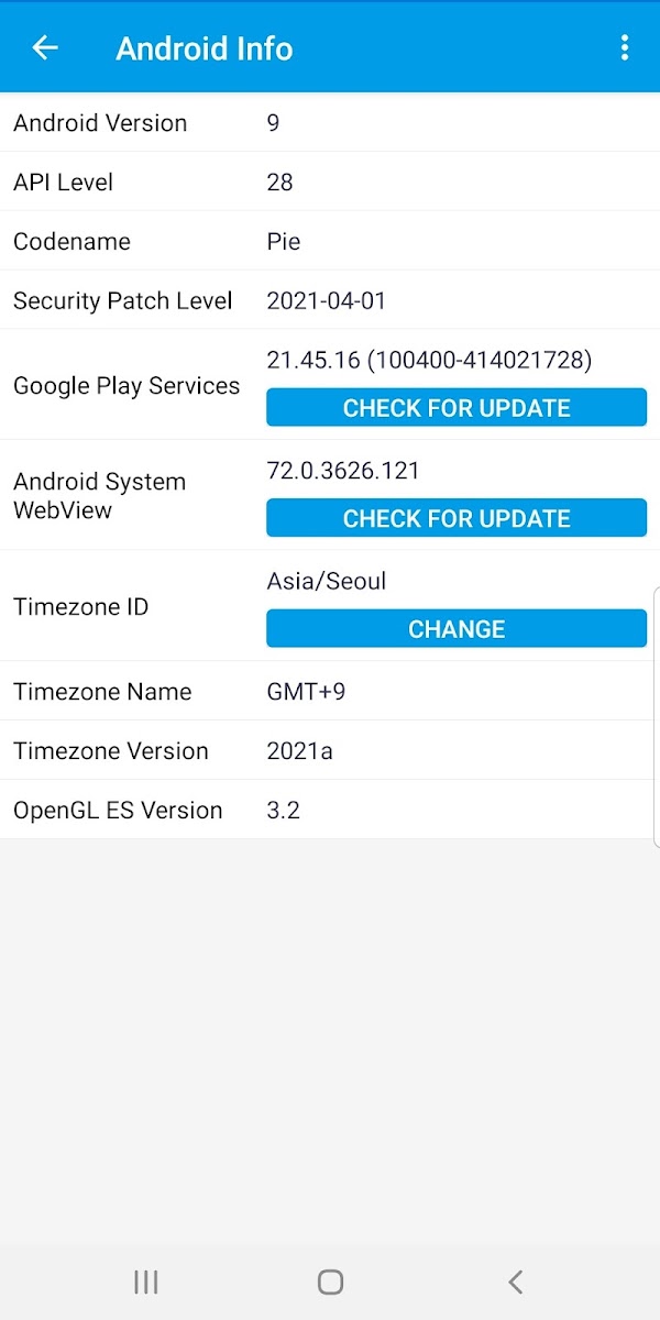 Android System Info