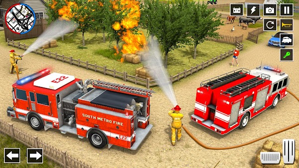 Fire Truck Game: Rescue Sim