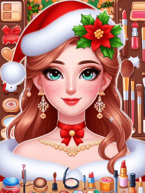 Christmas Dress Up Makeup Game