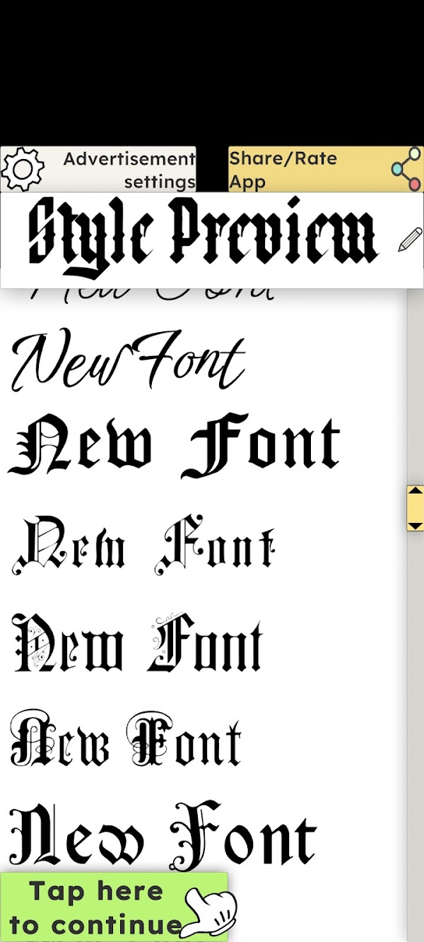 Fonty - a Lettering App