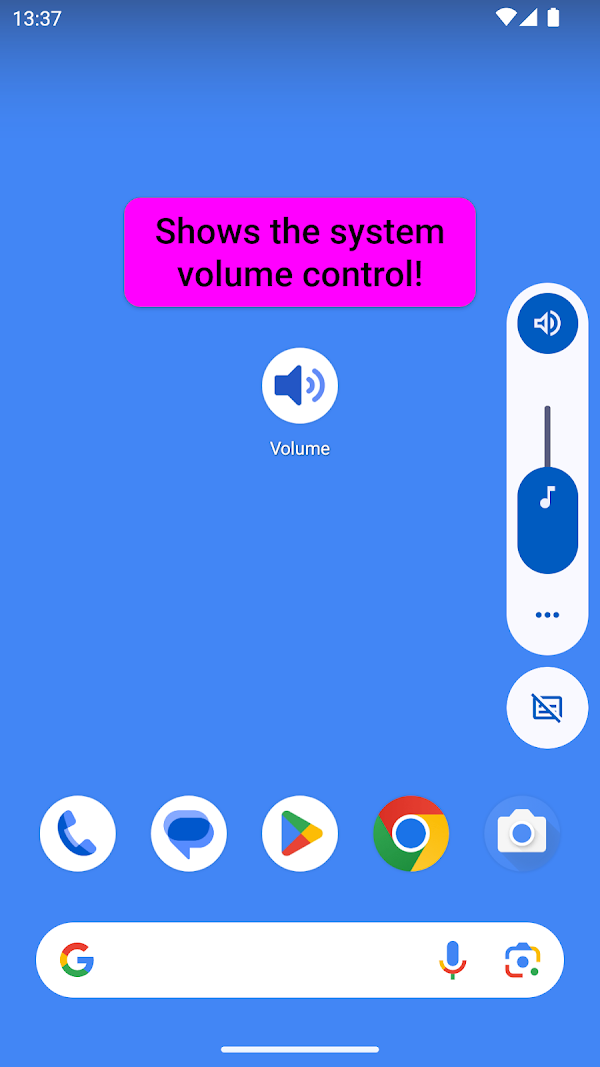 Volume Control: Show Native