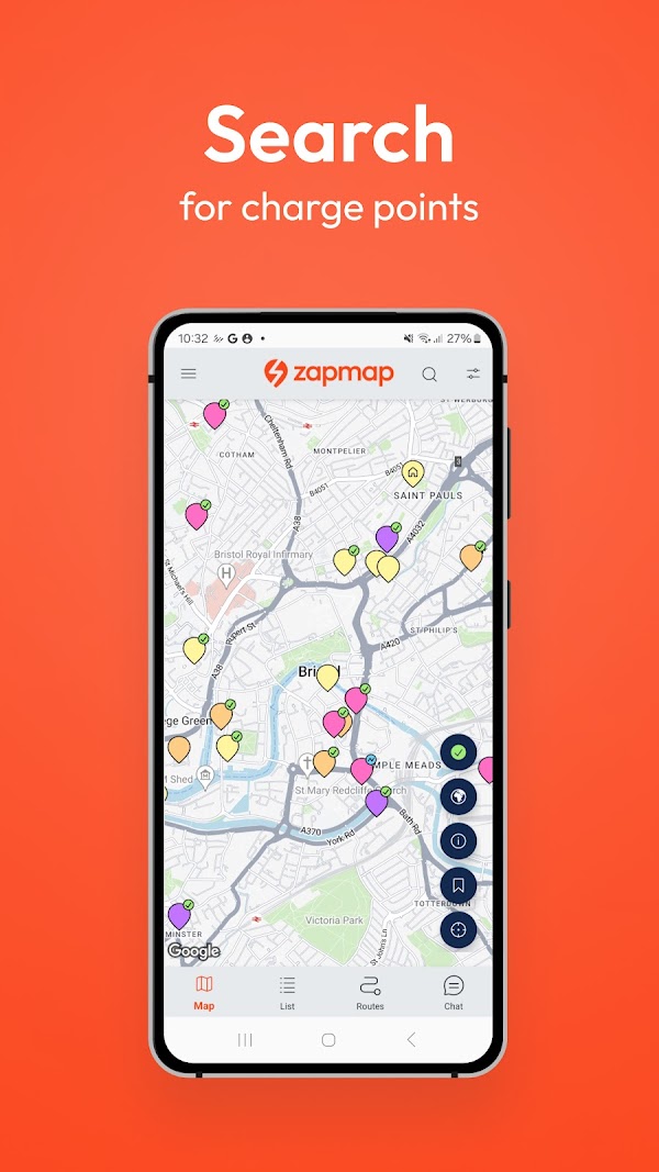 Zapmap: EV charging points map