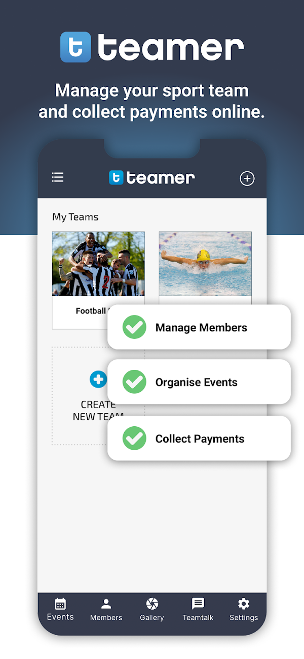 Teamer - Sports Team App