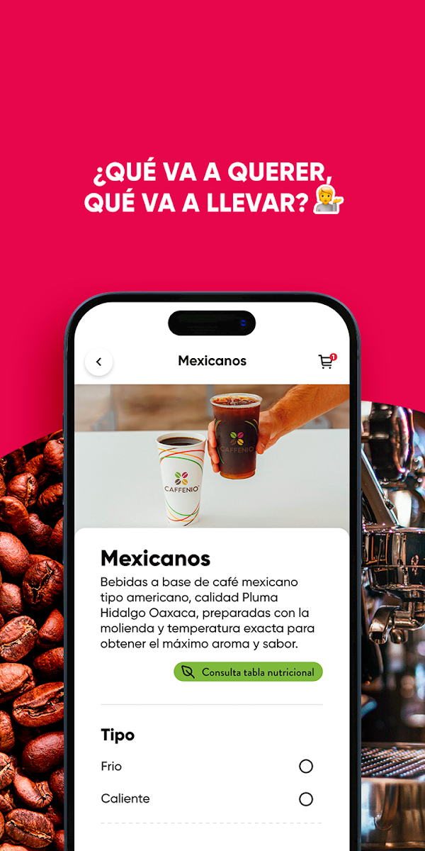 CAFFENIO app