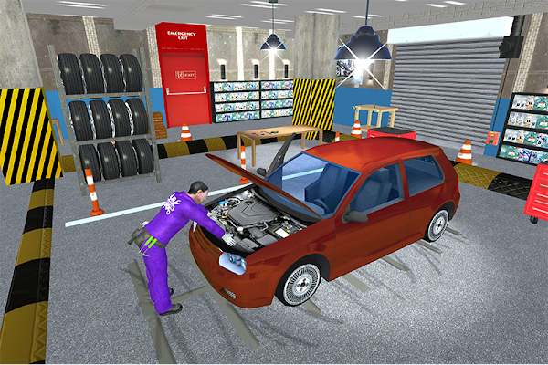 Car Mechanic Robot Workshop