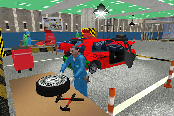 Car Mechanic Robot Workshop